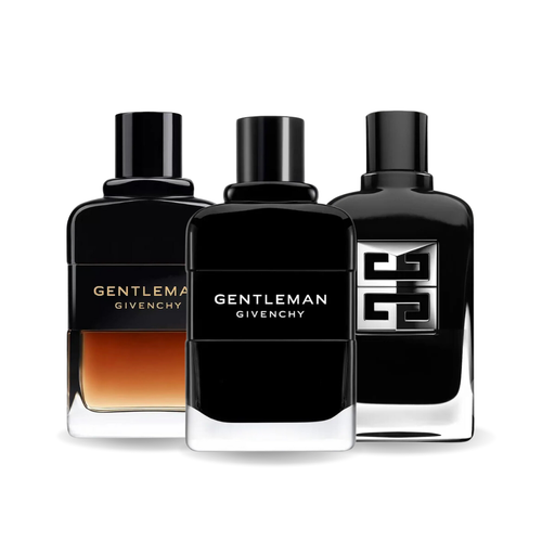 HELYETTESÍTŐ (NEM EREDETI REPLIKA) PARFÜM SZETT – EREDETI PARFÜMÖK ÁLTAL IHLETETT: GENTLEMAN, GENTLEMAN RESERVE és GENTLEMAN SOCIETY 100 ml.